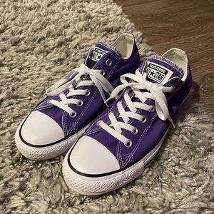 Converse Purple Low-top Shoes size W9 M7